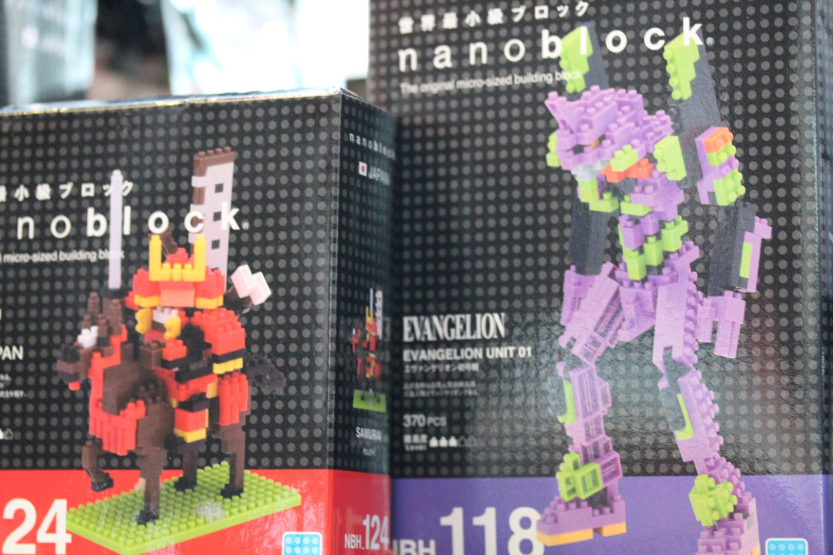 nanoblocks samurai et evangelion